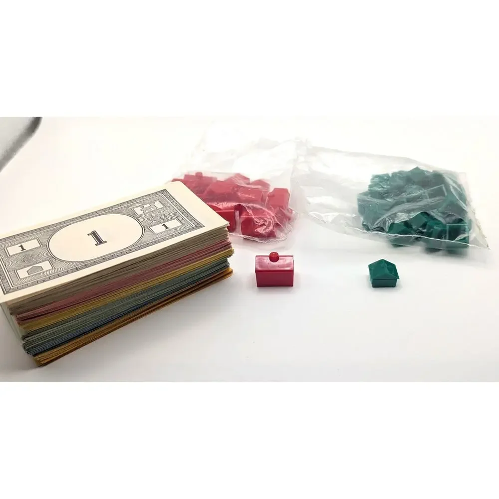 Vintage MONOPOLY Money Houses Hotels Replacement Parts Lot Parker Bros 1961 READ